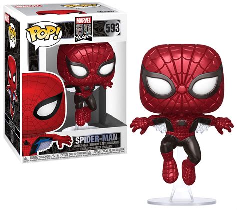 funko pop marvel spider man vinyl figure  appearance metallic walmartcom walmartcom