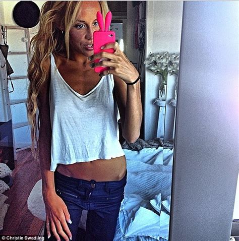 christie swadling lost 30kg trying to look like miranda kerr daily mail online