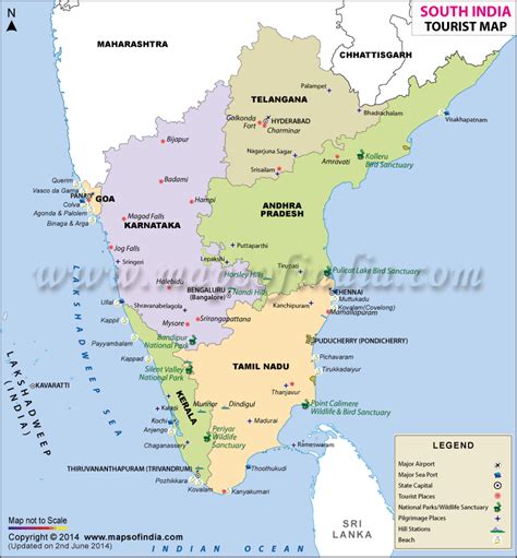 south india travel map south india