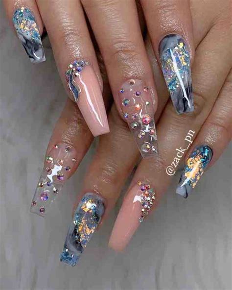 80 Charming Long Coffin Nail Designs In 2020 Howlifestyles