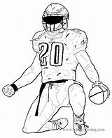 Nfl Coloring Pages Players Printable Print sketch template