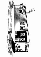 Houseboat Coloring Pages Clipartmag Drawing Edupics sketch template