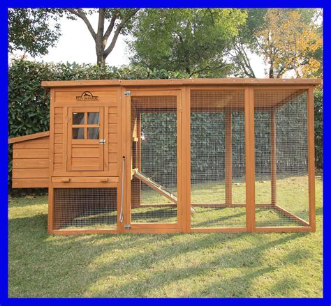 pets imperial large ft  chicken coop hen poultry ark house hutch run nest build  chicken coop