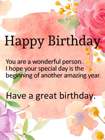 great birthday happy birthday wishes card birthday