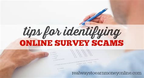 tips  identifying  survey scams