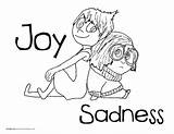 Coloring Inside Pages Joy Sadness Sheets Movie Pixar Disney Fear Characters Disgust Color Getcolorings Doodles Diy Fun Activity Stitch Parent sketch template