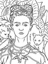 Frida Kahlo Mandala Coloring Pages sketch template