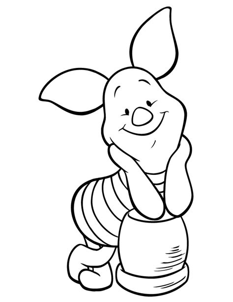 pooh  piglet coloring pages coloring home