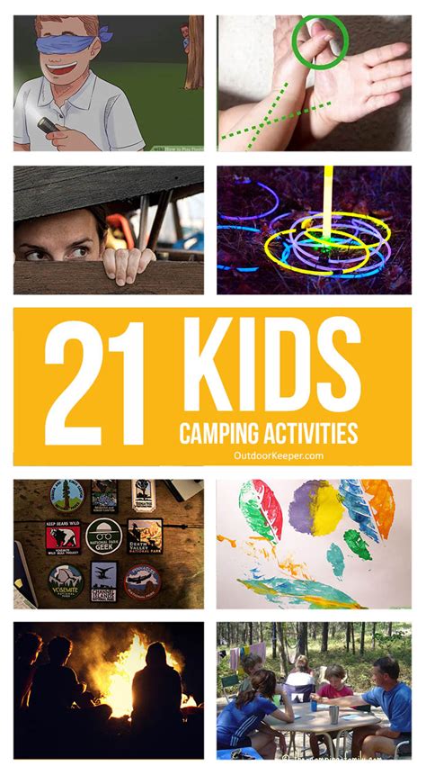 fun camping activities  kids outdoorkeepercom