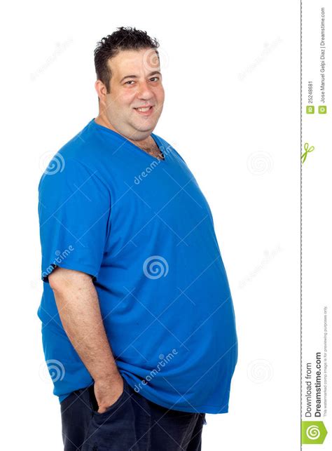 happy fat man stock image image of disease happy diet