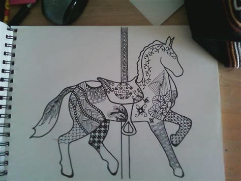 jadens carousel horse  progress carousel horses embroidery