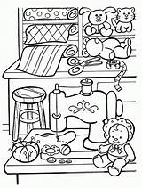Coloring Toys Pages Toy Workshop Kids Christmas Comments sketch template