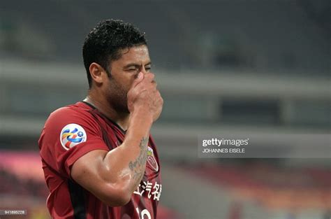 Shanghai S Sipg Forward Hulk Gestures During The Afc Asian Champions