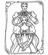 Barbie Coloring Pages Princess sketch template