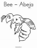 Bee Abeja sketch template