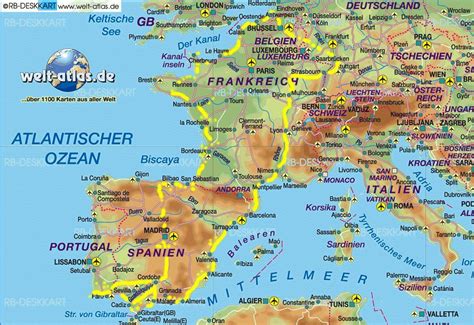 karte frankreich spanien