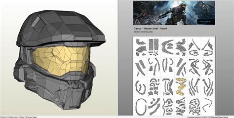 easy papercraft halo helmet template onlyhats