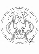 Shield Viking Drawing Paintingvalley Getdrawings sketch template