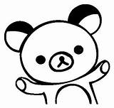 Rilakkuma Coloring Pages Bear Template Sketch sketch template