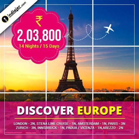 discover europe  package banners design indiater