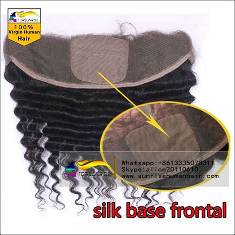 silk base frontal  bundles malaysian virgin hair deep wave