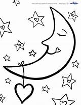 Coloring Night Moon Pages Stars Crescent Sun Drawing Time Sky Color Getcolorings Star Colouring Printable Goodnight Earth Sheet Cartoon Getdrawings sketch template