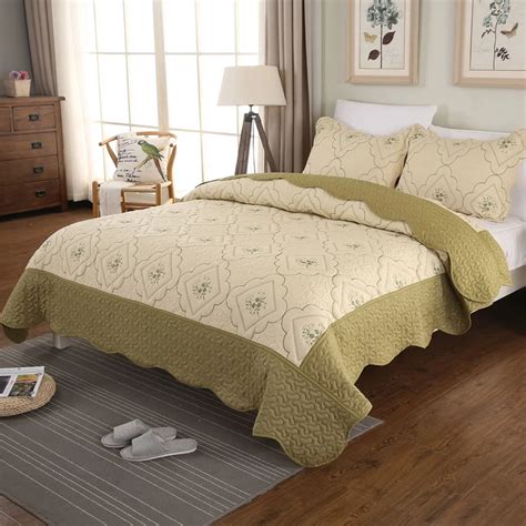 summer lightweight bedspreads king queen size coverlet set floral