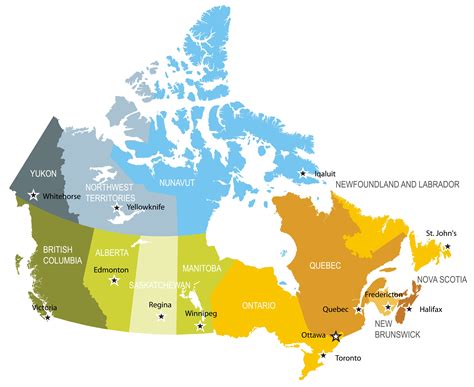 canada map guide   world