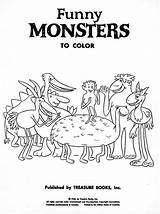 Coloring Book Funny 1965 Monsters Books sketch template