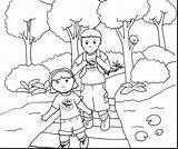 Coloring Sister Brother Pages Hiking Colouring Wetlands Getcolorings Printable Color Getdrawings 1350px 75kb 1600 sketch template