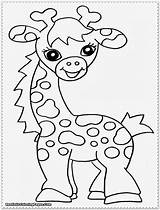 Coloring Jungle Pages Animals Safari Baby Animal African Printables Giraffe Color Cute Shower Printable Preschool Themed Print Templates Kids Zoo sketch template