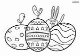 Ostern Oster Ostereier Osterei Ausmalen Hase Malvorlage Küken Ausmalbild Osterhase Kinderbilder Chicks Eier Ganzes Biene Ei Bunte Egg sketch template