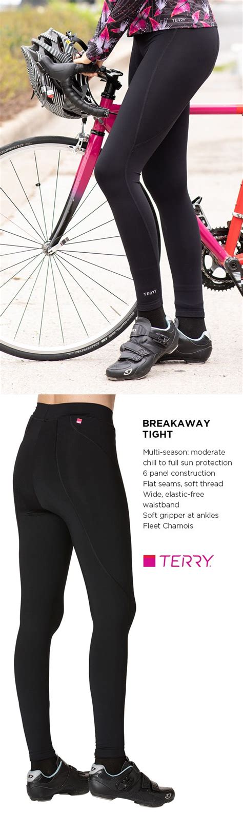 womens cycling tights  terry  breakaway tight  curvaceous