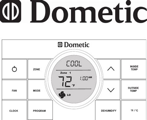 dometic  series thermostat operating instructions manual  viewdownload