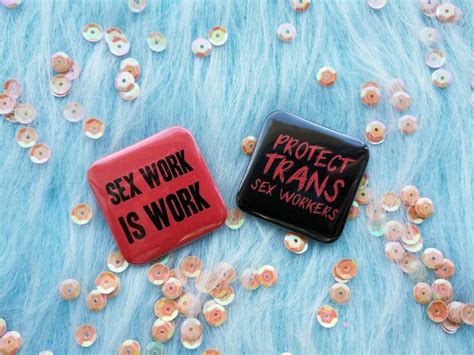 Protect Trans Sex Workers Badge Square Pins Etsy Uk