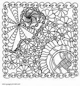 Coloring Pages Adults Abstract Print Printable Adult Look Other sketch template