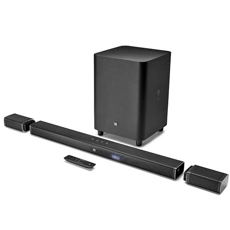 jbl bar  powerful  uhd soundbar  wireless surround speakers  watts  woofers