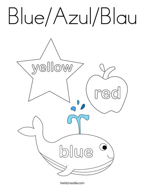 blueazulblau coloring page twisty noodle