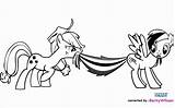 Pony Little Coloring Pages Rainbow Dash Magic Friendship Color Kid Jack Apple Team Ponies Popular Equestria sketch template