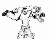 Coloring Pages Cena John Wwe Popular sketch template