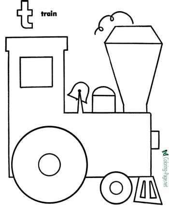 transportation coloring pages cars trucks trains