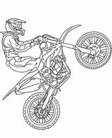Coloring Motorbike Cross Motocross Print Rider Topcoloringpages Motorbikes sketch template