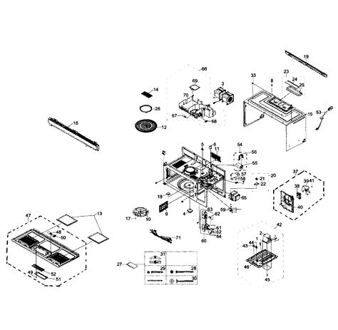 diagram samsung model muw xaa countertop microwave genuine parts wiring diagram