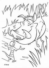 Timon Pumbaa Coloring Talking Pages Lion Color Print Hellokids King Disney sketch template