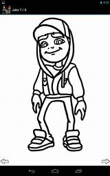 Subway Surfers Coloring Draw Characters Pages Getdrawings Amazon Pro Getcolorings Color sketch template