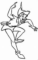Coloring Pages Peter Pan Disney Foot Tinker Bell Library Clipart sketch template
