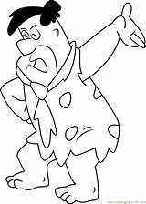 Frederick Fred Flintstone Coloringpages101 sketch template
