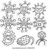 Virus Coloring Worksheet Sheet Template Bacteria sketch template