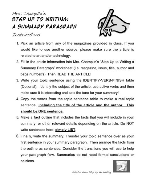 images  summarizing paragraphs worksheets graphic organizer
