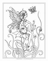 Fairy Coloring Pages Printable Adults Print Sheets Choose Board Books Book sketch template
